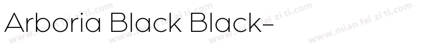 Arboria Black Black字体转换